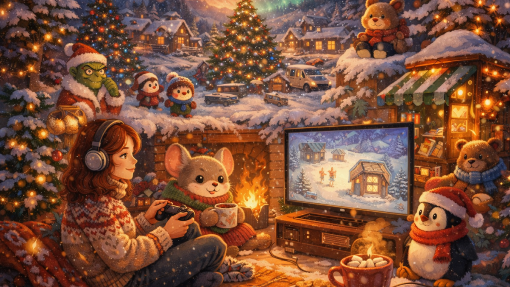 videojuegos cozy navidad