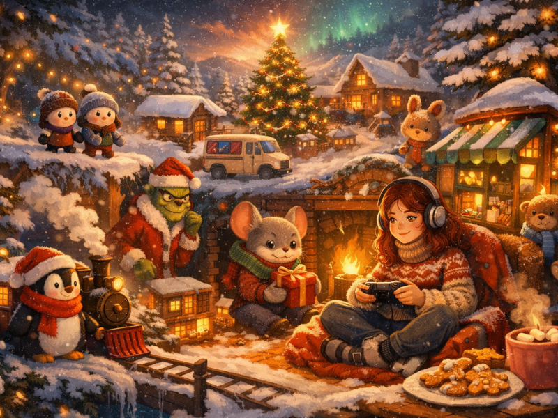 videojuegos cozy navidad