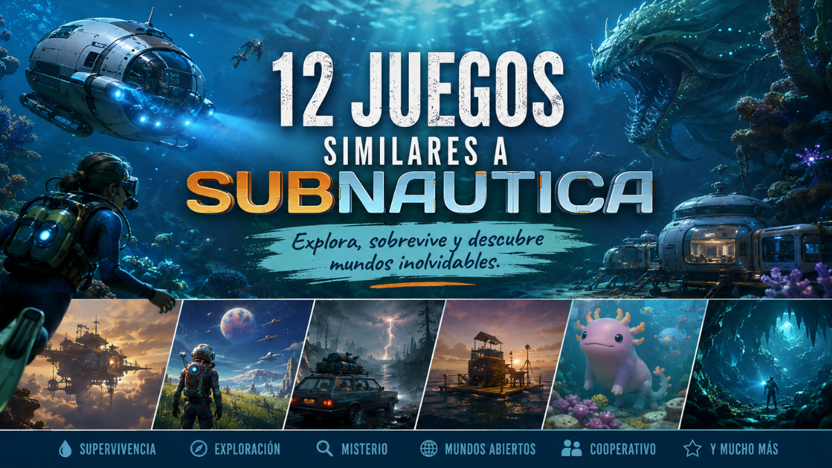 12 increíbles juegos parecidos a Subnautica que te van a obsesionar (2026).