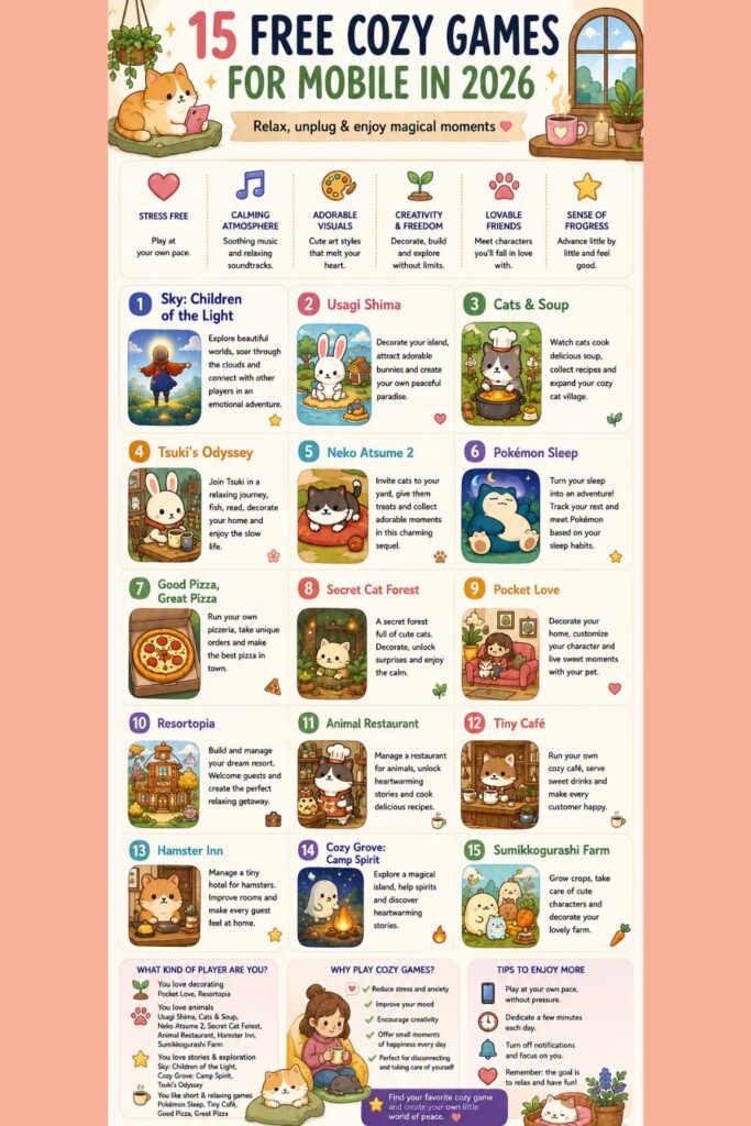 free cozy mobile games info free cozy mobile games
