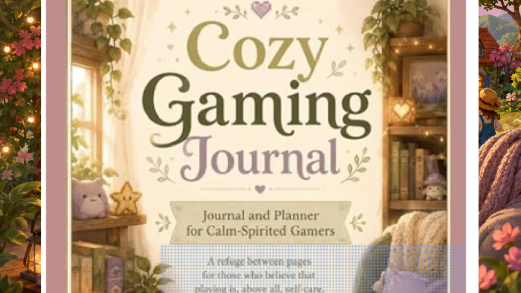 cozy gaming journal cover