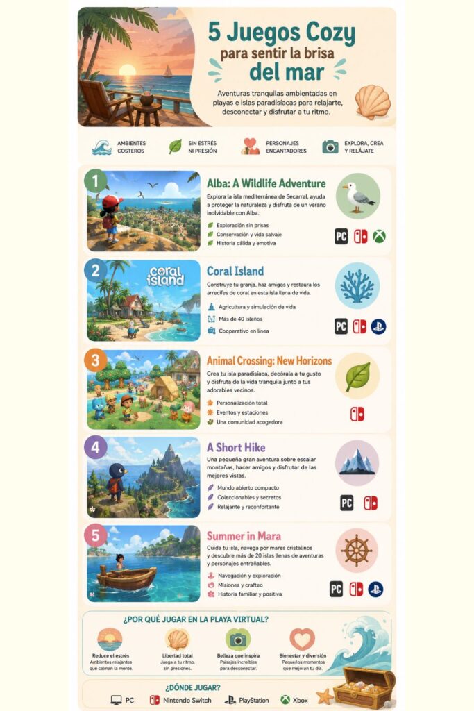 JUEgos cozy que te transportan a la playa.(2)