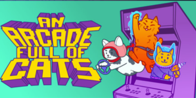 an arcade full of cats