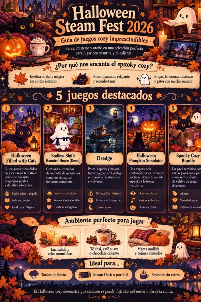 halloween steam fest w infografia del halloween steam fest